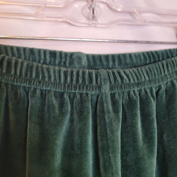 NFL Greenbay Packers VTG Green Velour Pullon On Pants Size Medium - Picture 3 of 7